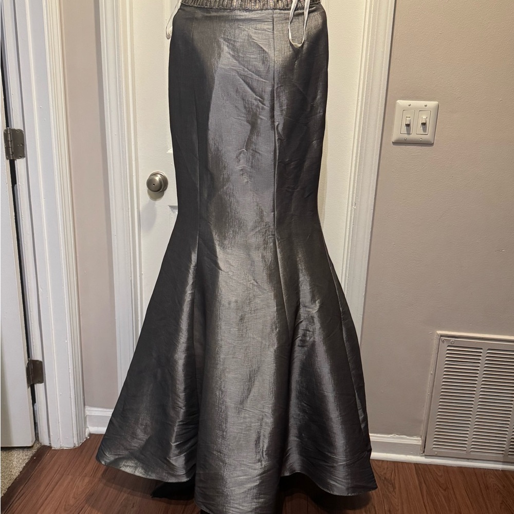 Rachel Allan Purple and Silver Dress